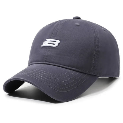 Unisex B Letter Embroidery Baseball Caps