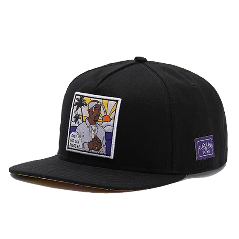 New Head Alphabet Cool Man Embroidered Snapback HipHop