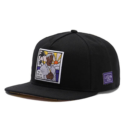 New Head Alphabet Cool Man Embroidered Snapback HipHop