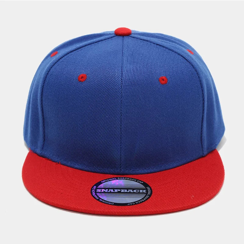 Two-Color Block Hip-Hop Cap Snapback Cap For Men And Women