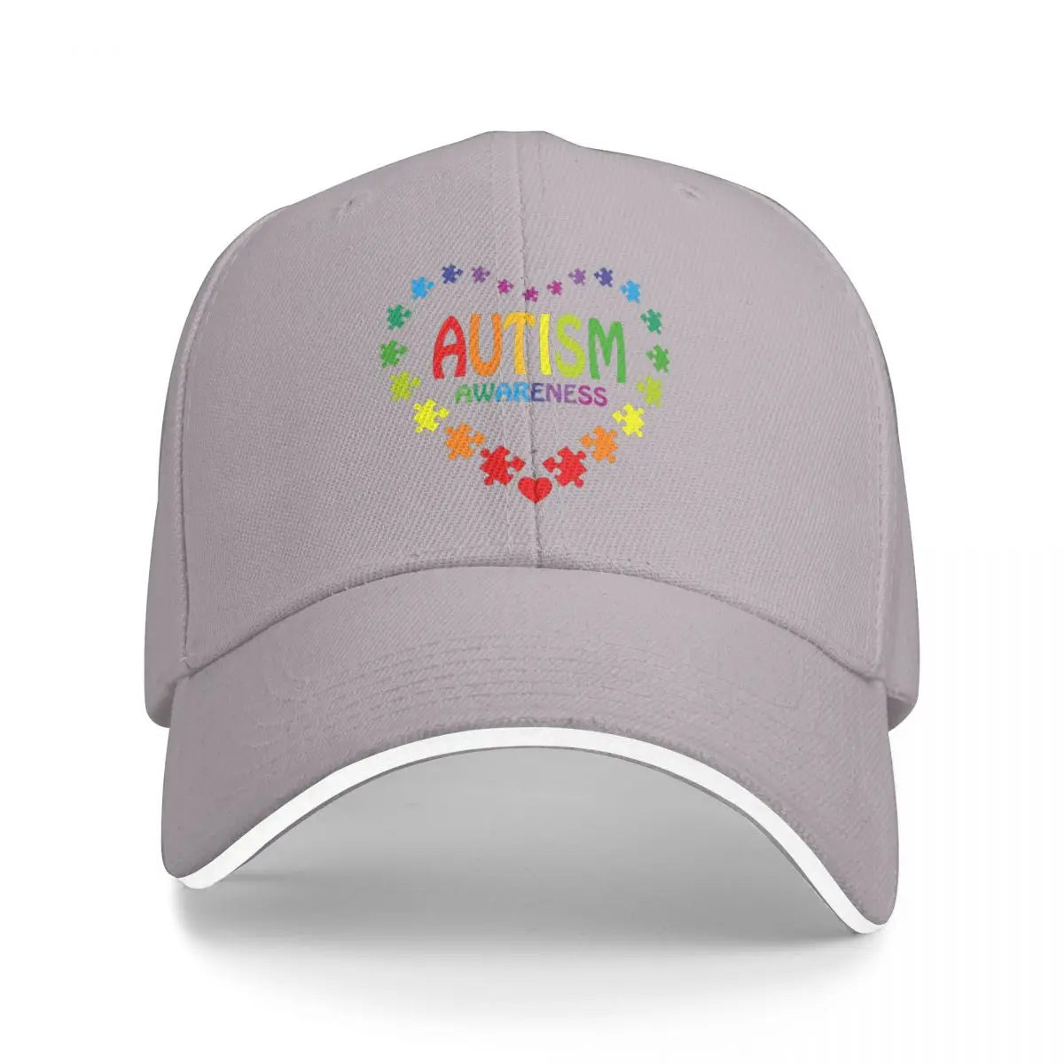 Unisex Baseball Hats Love Heart Autism Awareness Baseball Caps Hip Hop Cap