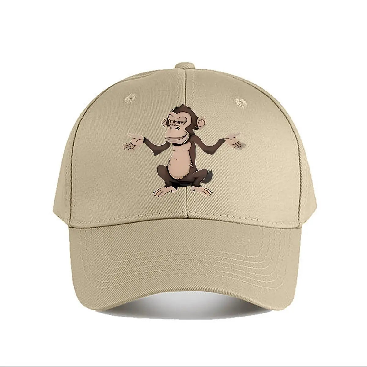 Funny Cartoon Monkey Vinyl Wall Decor Baseball Cap