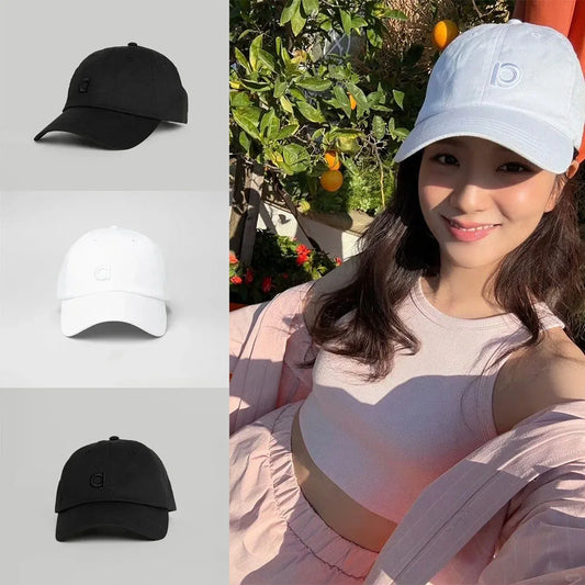 Unisex Sports Off-Duty Cap Yoga Duck Tongue Hat Summer Black White Baseball Cap