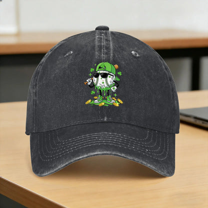 Baseball Drip Ice Cream St Patricks Day Baseball Caps