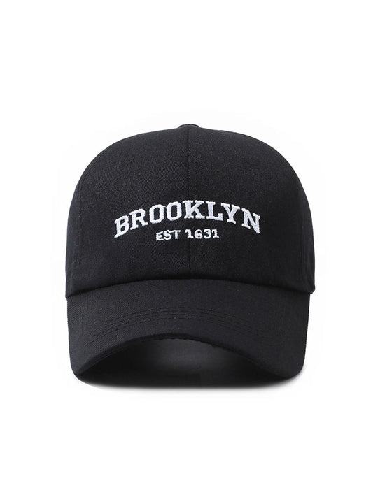 Letter Embroidered Baseball Cap Unisex Couple Baseball Cap