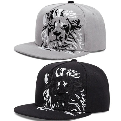 New Men Women Lion Embroidered Baseball