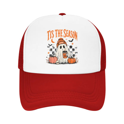 Adult Cute Ghost Coffee Autumn Fall Baseball Cap