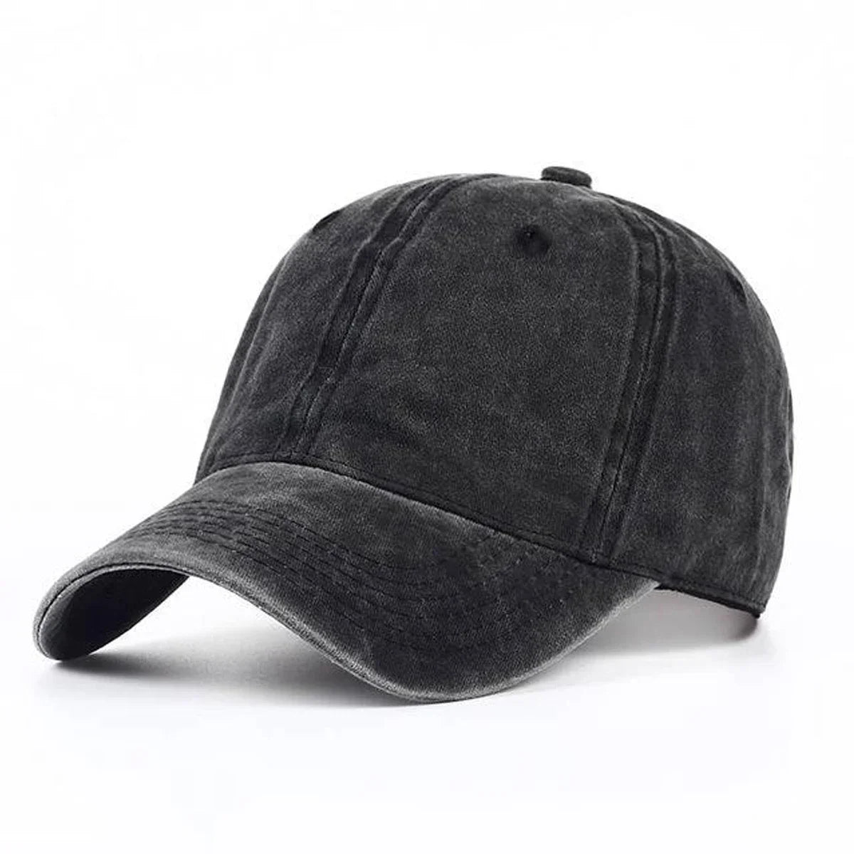 Unisex Light Washed Solid Color Baseball Caps