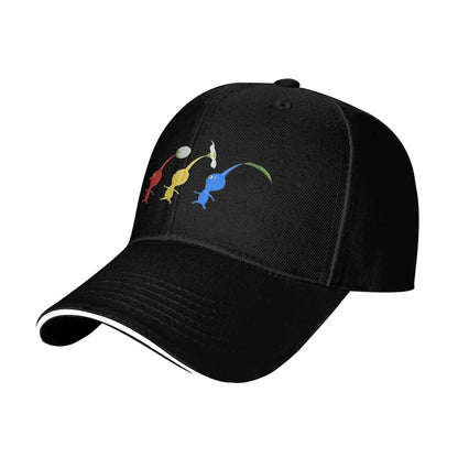 Pikmin Running Baseball Caps