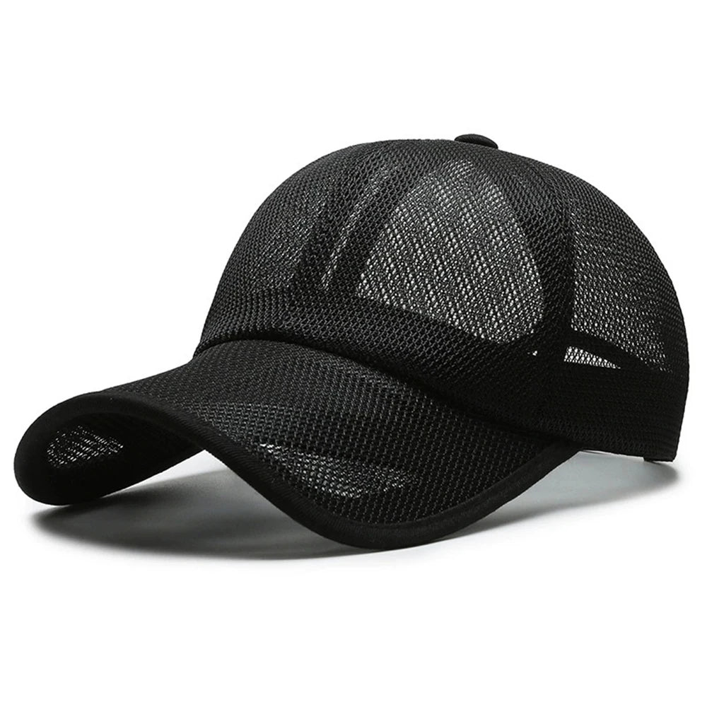 Sports Sunscreen Breathable Mesh Baseball Cap Openwork Brim Sunhat