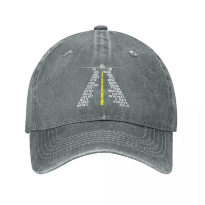 Phonetic Alphabet Aircraft Unisex Baseball Cap