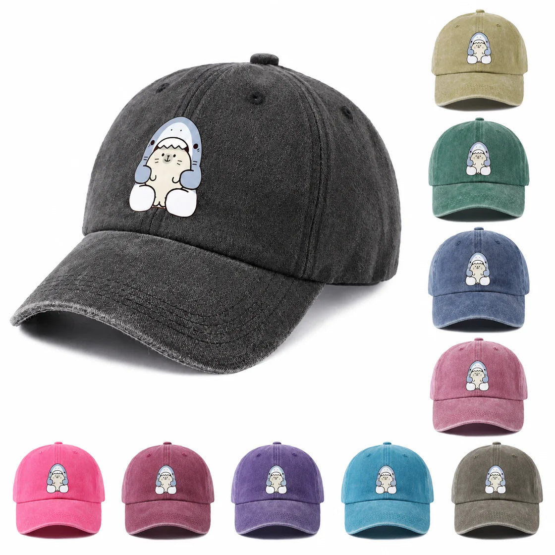 Funny Pet Character Graphic Baseball Cap