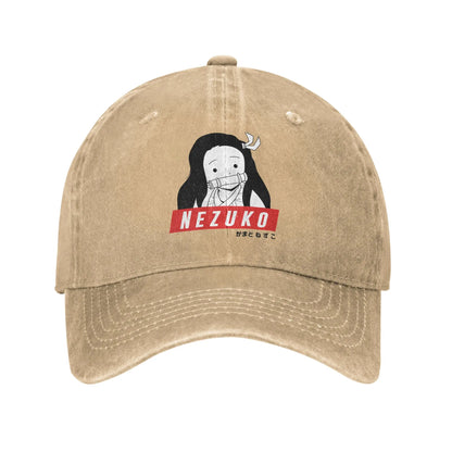 Vintage Nezuko Kamado Demon Slayer Anime Baseball Cap
