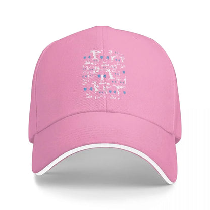 Modified Anti-Surveillance Disable Facial Recognition Pattern Baseball Cap