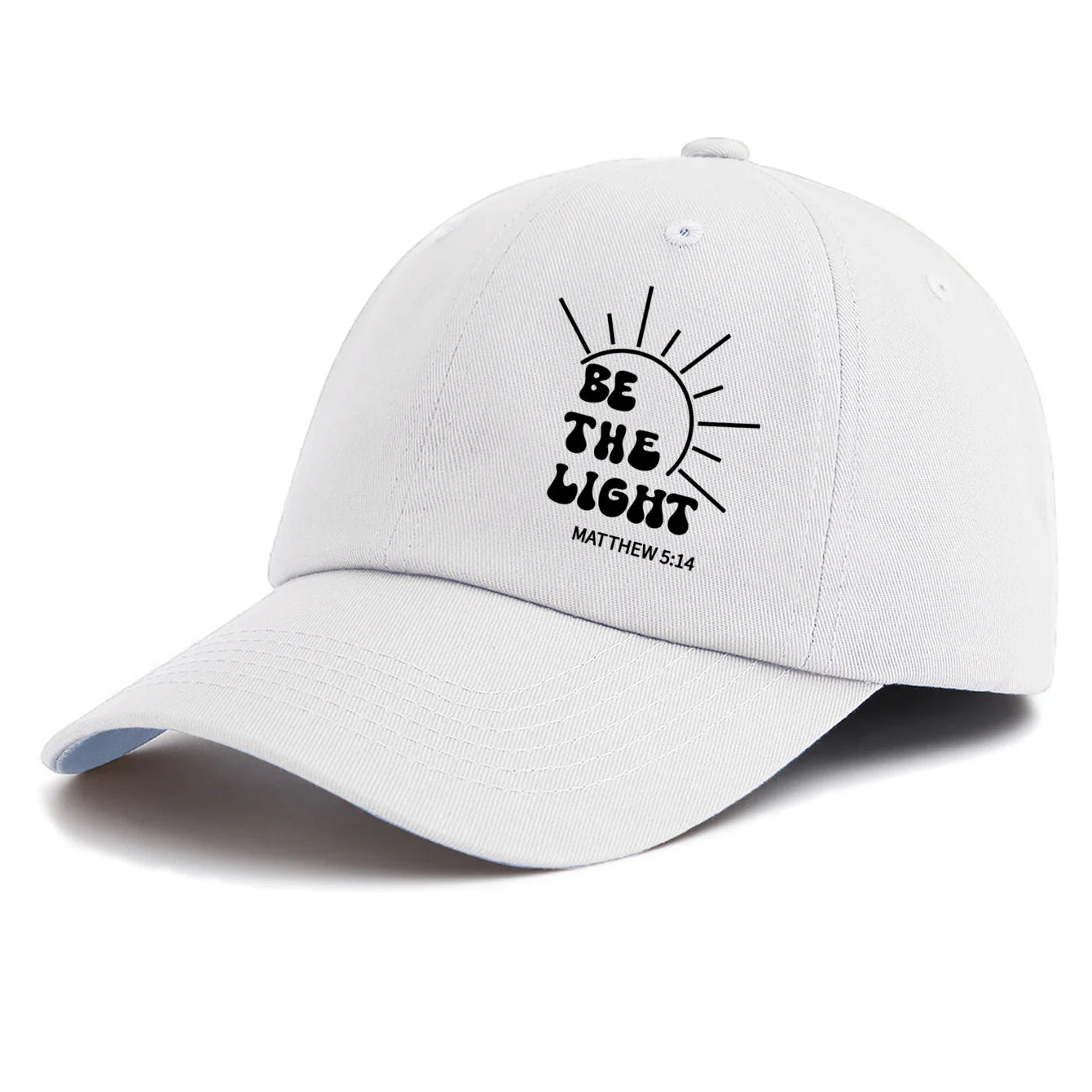 BE THE LIGHT Print Baseball Cap For Adults