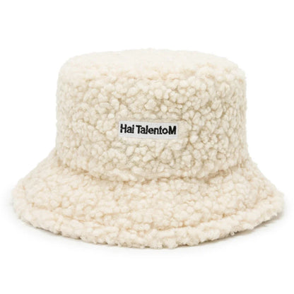 Warm Bucket Hat Unisex Winter Fleece Fisherman Cap