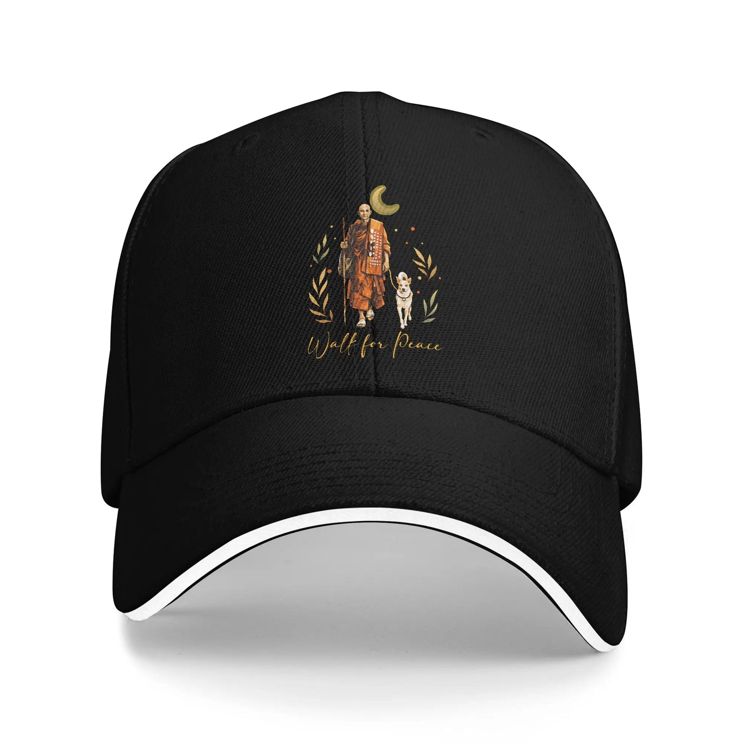 Buddhist Monks Walk For Peace Aloka Dog Casual Baseball Cap