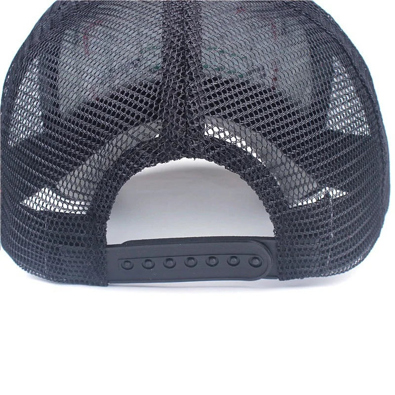 New Mesh Embroidery Letter Awesome Baseball Cap