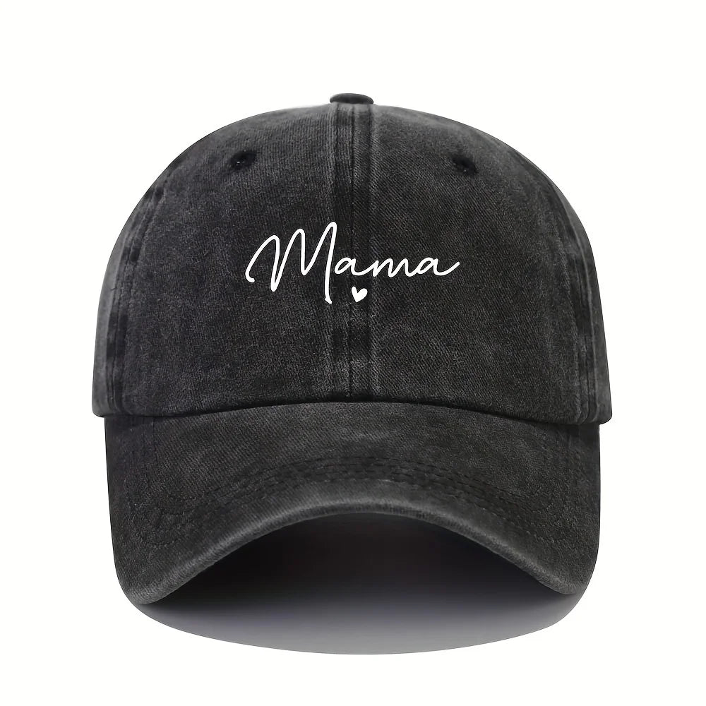 Mom Loves Patterned Printed Baseball Caps