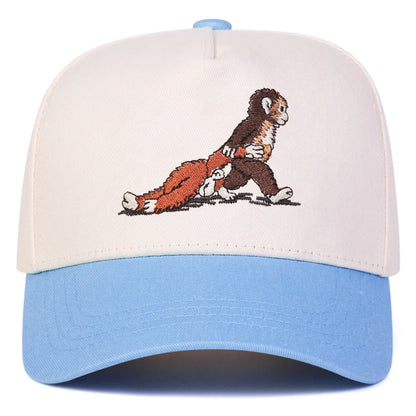 Monkey Embroidery Baseball Cap