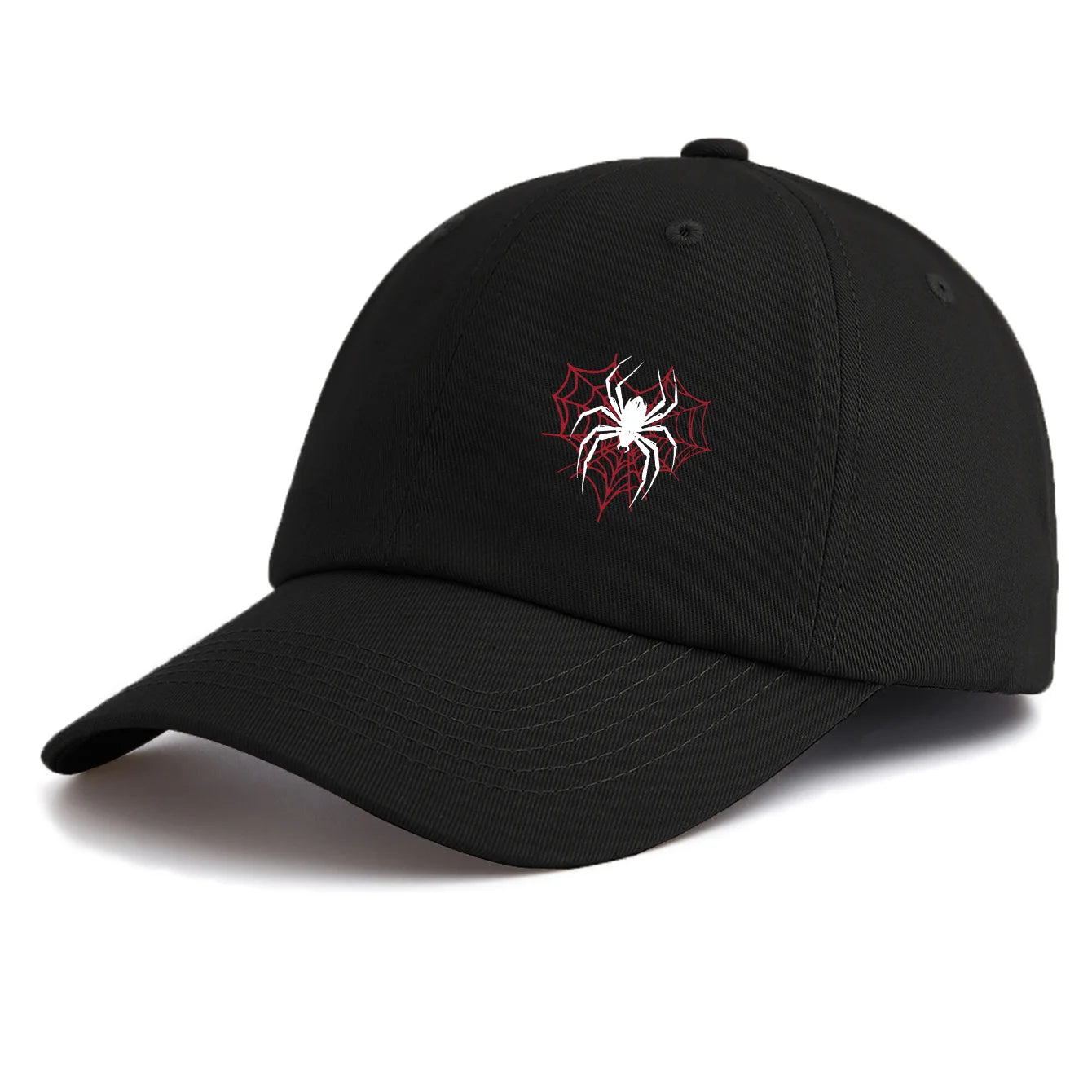 Spider Print Baseball Cap For Adults