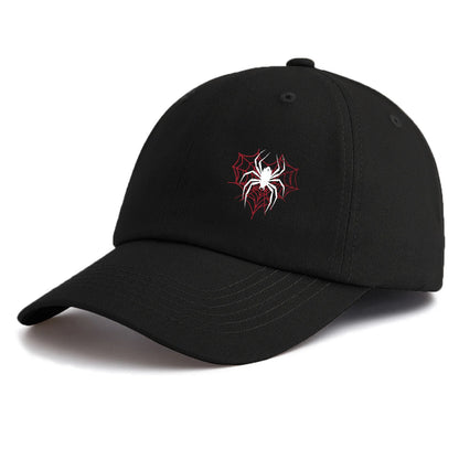 Spider Print Baseball Cap For Adults