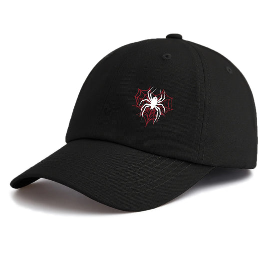 Spider Print Baseball Cap For Adults