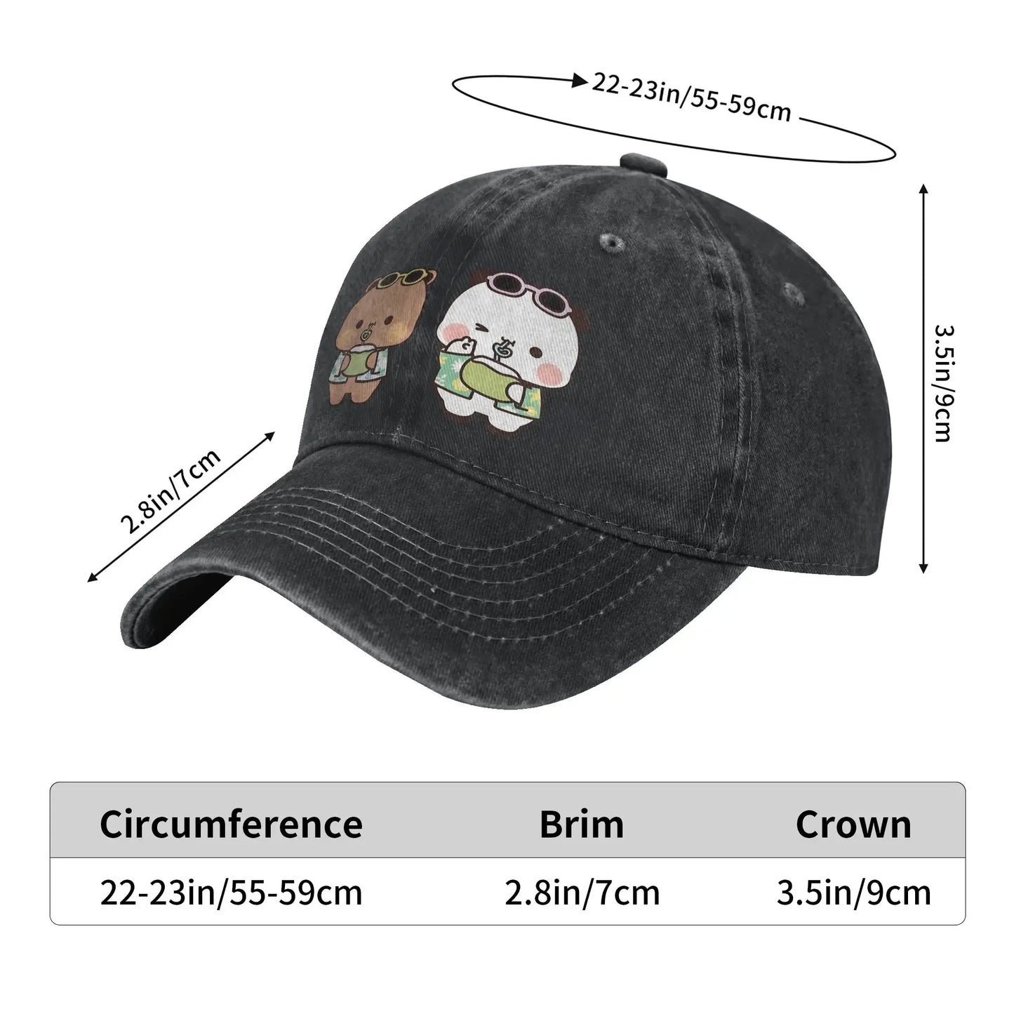 New Bubu And Dudu On Vacation Drink Coconut Juice Baseball Cap