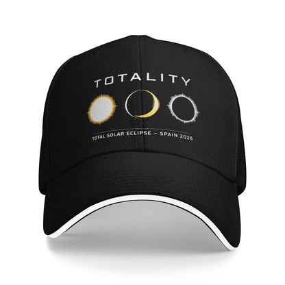 Spain Total Solar Eclipse 2026 Totality Sandwich Baseball Cap
