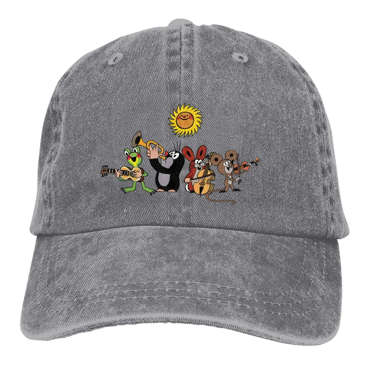 The Little Mole Multicolor Hat Peaked Baseball Hat