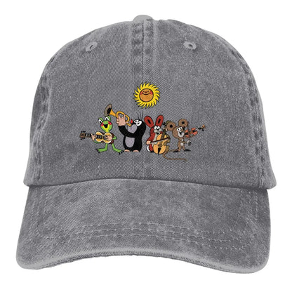 The Little Mole Multicolor Hat Peaked Baseball Hat
