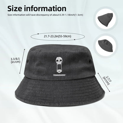 Brook Manga Ones Pieces Anime Bucket Hats