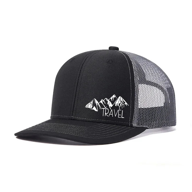 Peak TRAVEL Curved Adult Baseball Cap for Men Women Outdoor Mesh Duck Hat