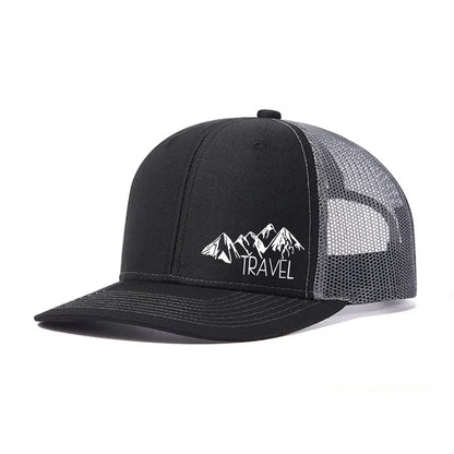 Peak TRAVEL Curved Adult Baseball Cap for Men Women Outdoor Mesh Duck Hat
