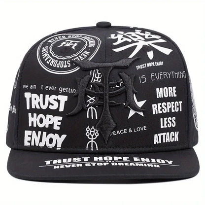 2025 Personalized New Dagger Graffiti Street Pop Hip Hop Hat Outdoor Sports