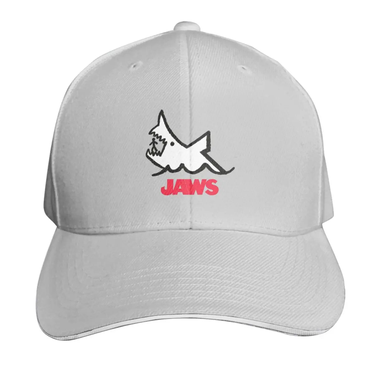 Jaws 50th Anniversary Logo Movie Cap Fashion Casual Baseball Caps
