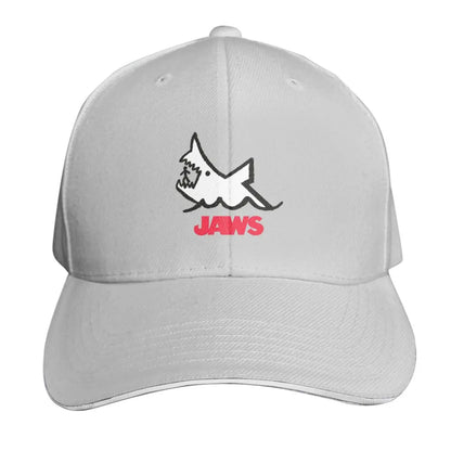 Jaws 50th Anniversary Logo Movie Cap Fashion Casual Baseball Caps