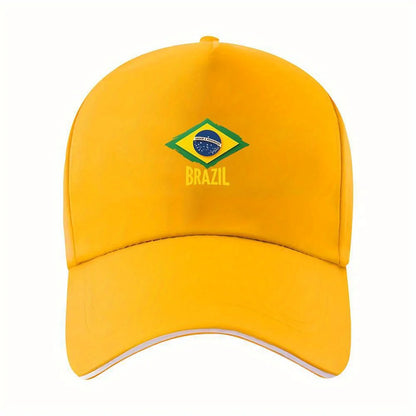 Brazil Flag Design Baseball Cap