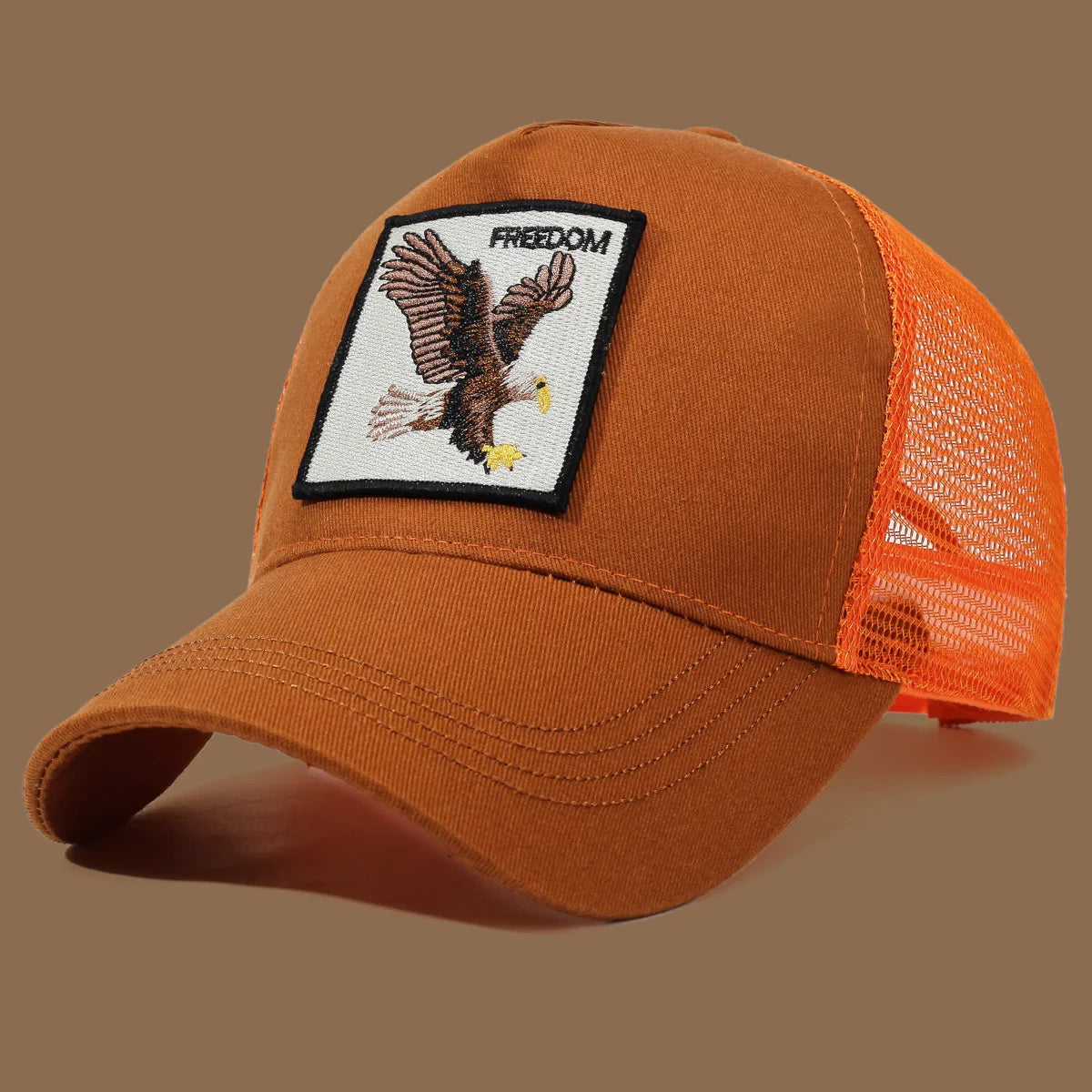 Unisex Baseball Cap With Eagle Embroidery & Applique