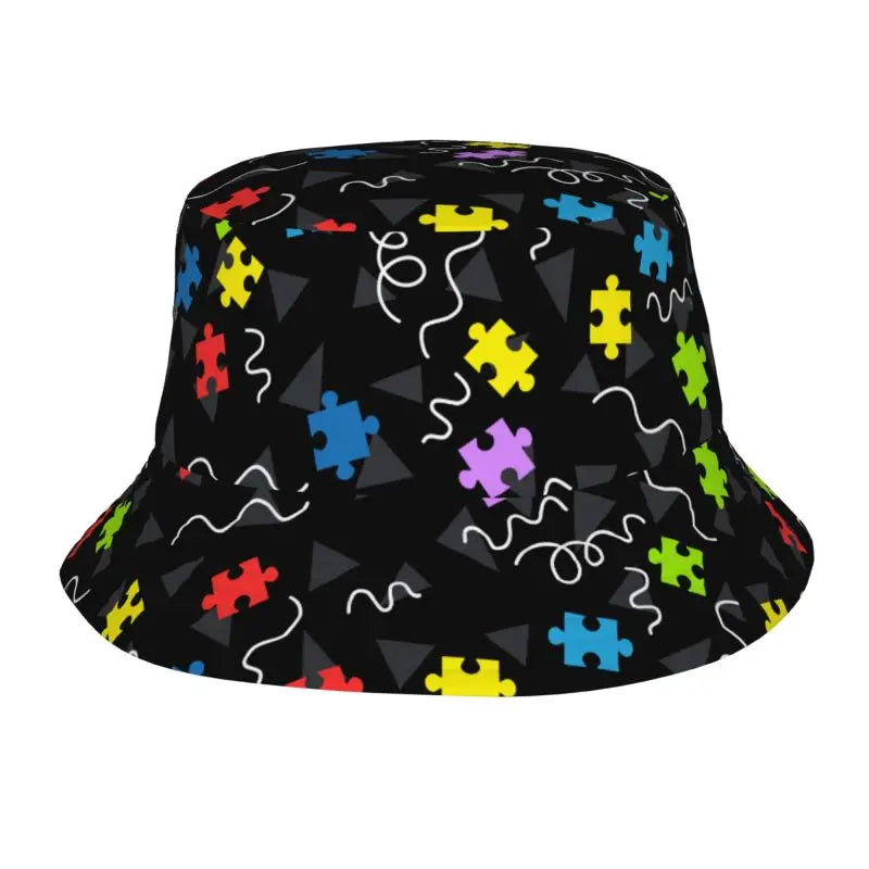 Autism Bucket Hats Autism Awareness Fishman Hat