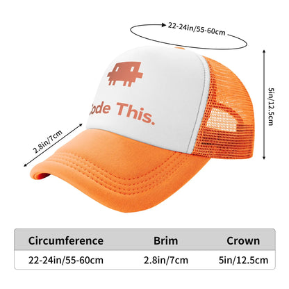 Claude Code Foam Baseball Hats Men Women