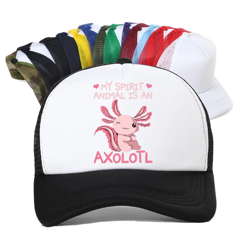 Korean My Spirit Animal Is An Axolotl Funny Baseball Cap