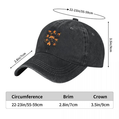 Le Poisson Steve Funny Orange Fish Meme French Baseball Cap