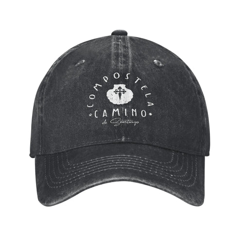 Camino De Santiago Symbol Washed Baseball Cap