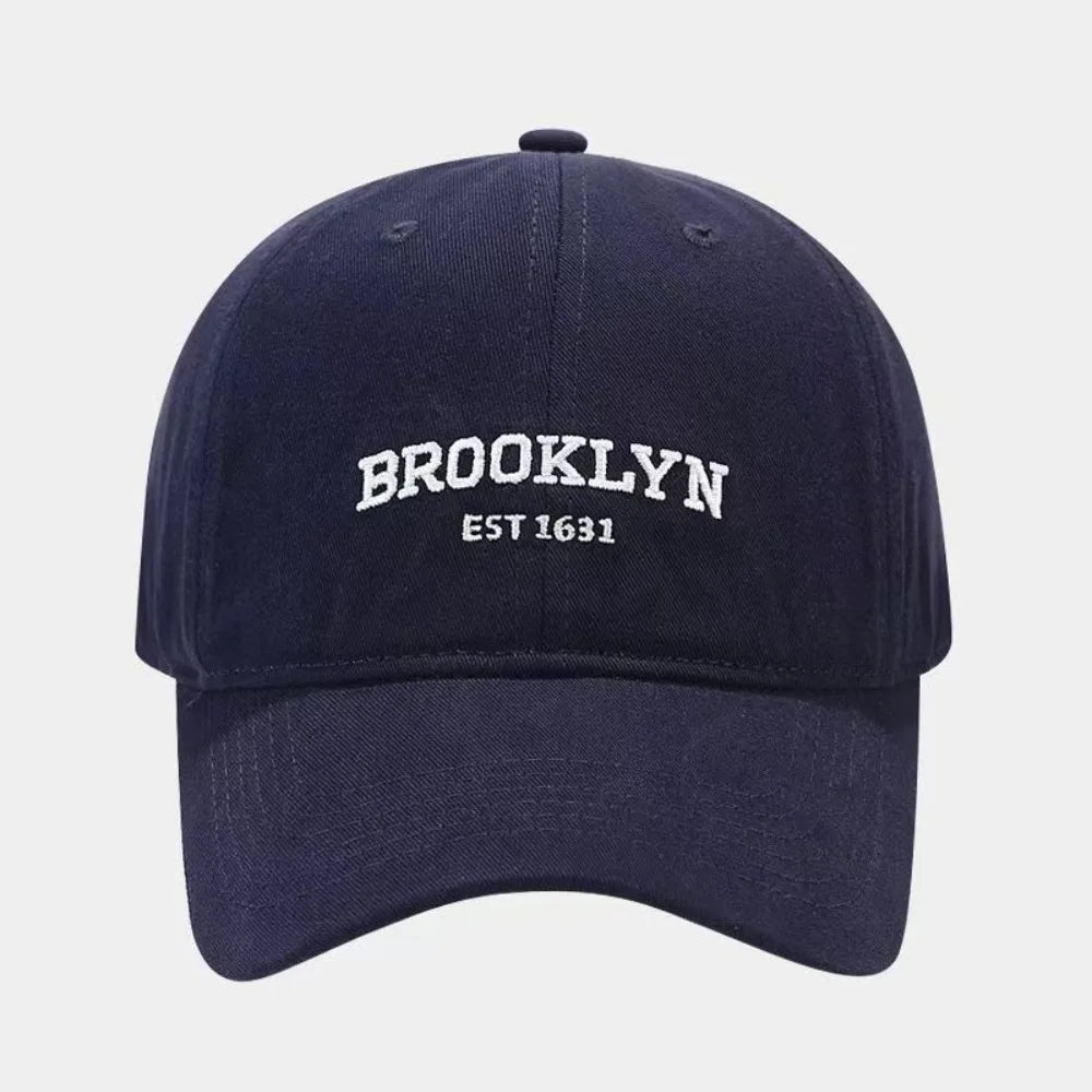 Breathable Men Baseball Hat Letter Peaked Cap Korean Style