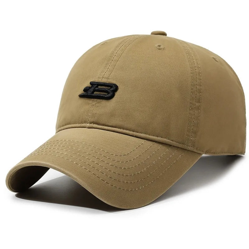 Unisex B Letter Embroidery Baseball Caps