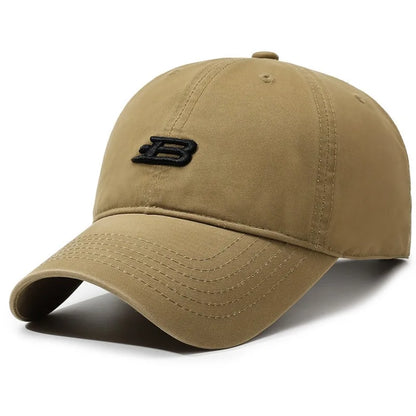 Unisex B Letter Embroidery Baseball Caps