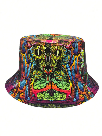 Casual Summer "Peace Love" Print Vacation Bucket Hat
