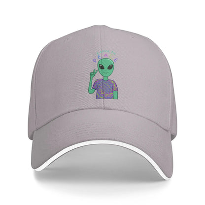 UFO We Come In Space Alien Baseball Cap