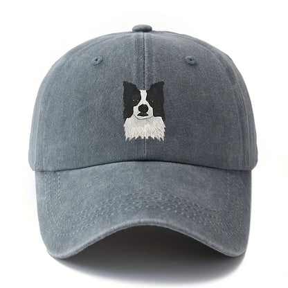 Printed Cute Border Collie Dog Baseball Cap